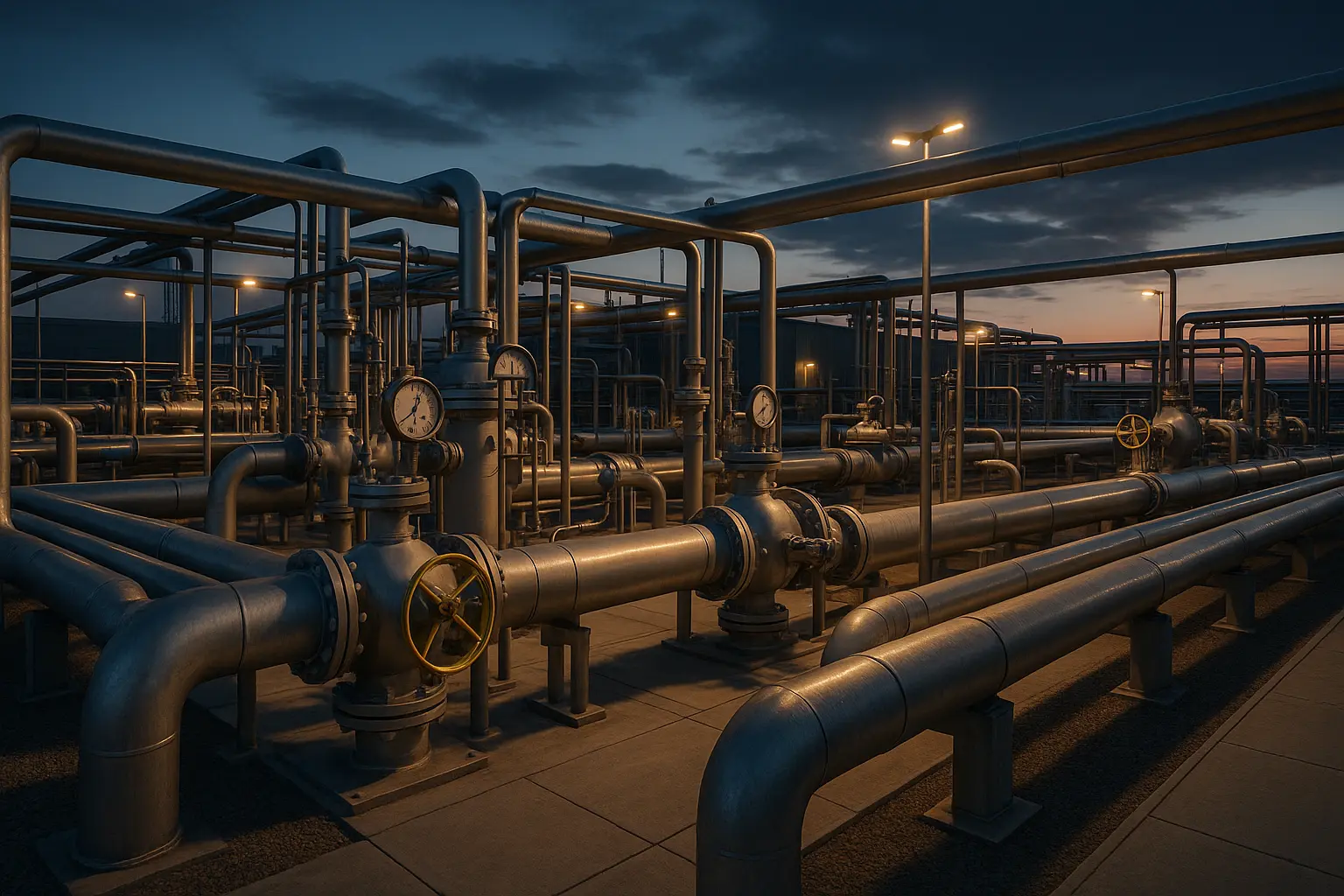 20250811_1111_Industrial Gas Plant Dusk_simple_compose_01k2cqffc1f2zba94yf73cdfn8